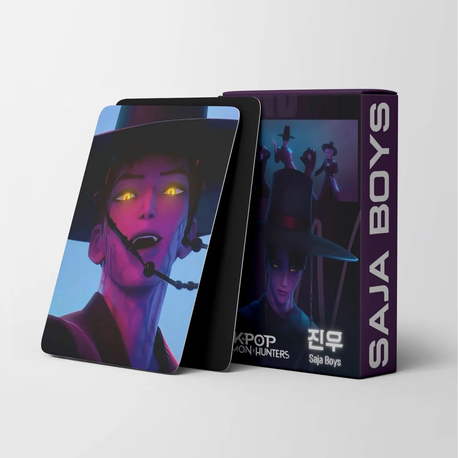 55 قطعة من بطاقات K-POP Demon Hunters Sajaboys LOMO - مجموعة Demon Hunters Boy Group Anime HD Photocards، مقتنيات الأفلام، هدايا المشجعين