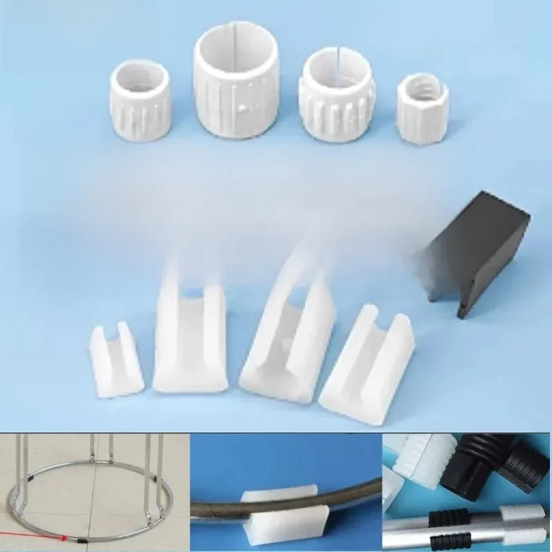 Amortisseur de pied de chaise en forme de U, 1 à 20 pièces, Anti-inclinaison avant, capuchons de Tube durables antidérapants, collier de serrage, protecteur de sol