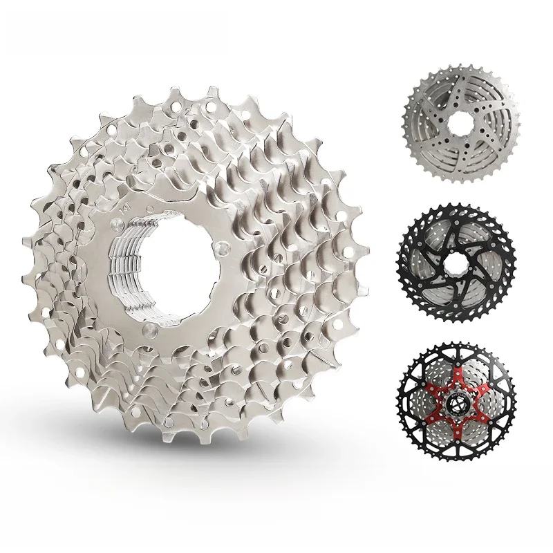 AliExpress BUCKLOS 8/9/10/11 Speed Cassette Cogs MTB Road Bike Cassette Sprocket Freewheel 28T/32T/40T/46T/50T