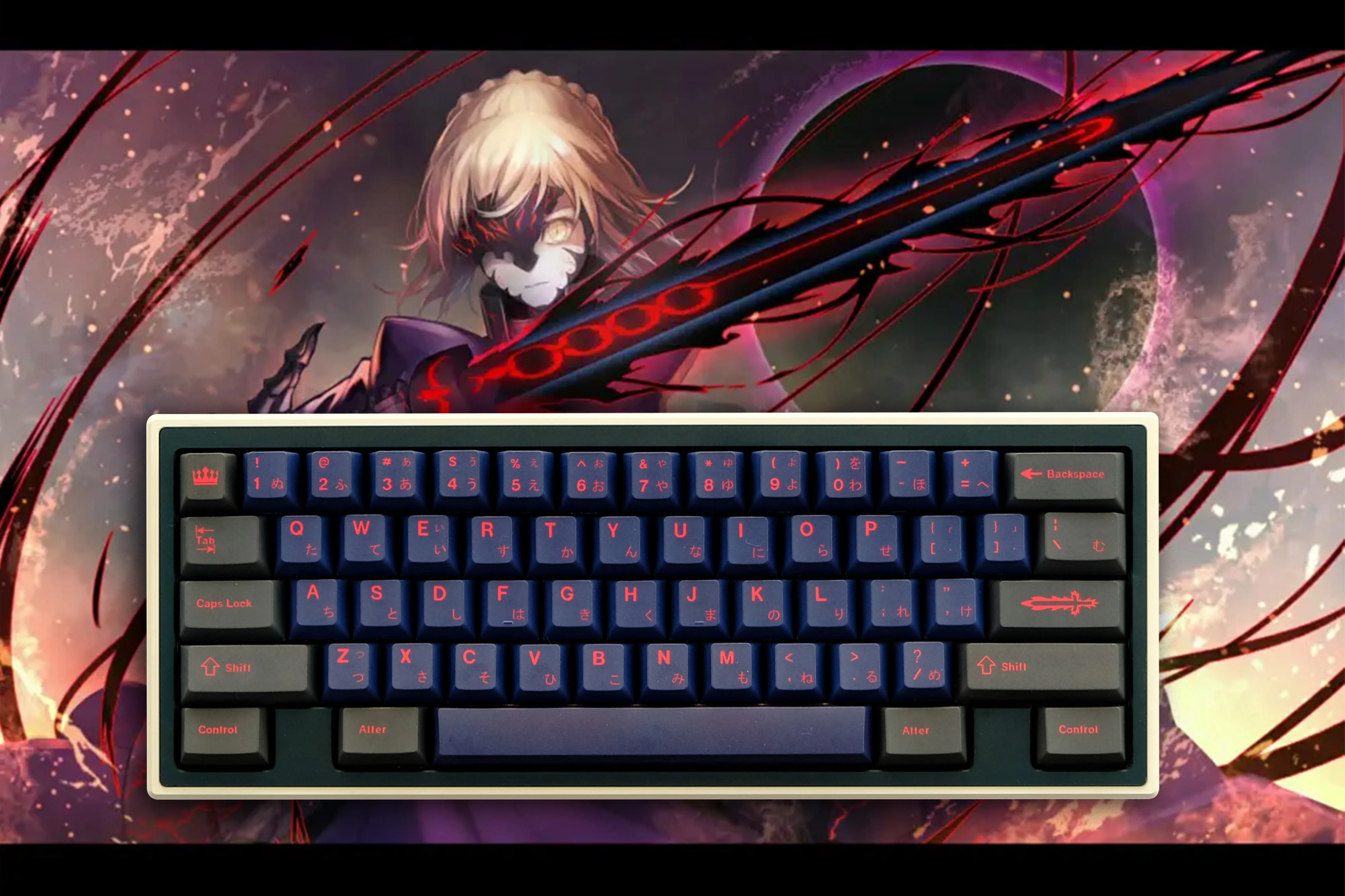 GMK Alter Keycaps, 134 Keys Keycaps Cherry Profile DYE-SUB Personalized GMK Keycaps For Mechanical Keyboard