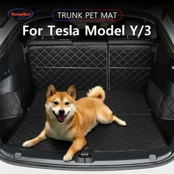 NovaAcc for Tesla Model Y Trunk Mats Pet Pad Dog Rear Trunk Protection Pad Cover Cargo Liners Waterproof Tray Mats 2017 to 2024