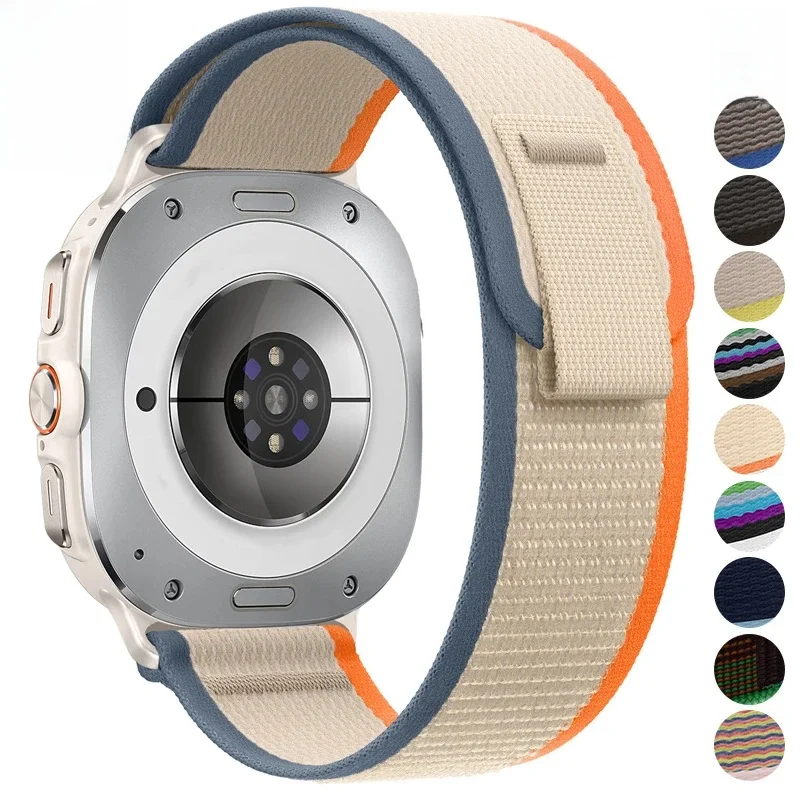 Trail Loop Strap für Samsung Galaxy Watch 7 Ultra 47 mm No Gaps Band Nylon Armband Armband für Samsung Watch Ultra 47 mm Gürtel