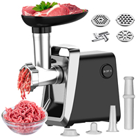 Electric Meat Mincer Portable Sausage Stuffer Chopper Blender Food Processors Grinder Tools Crusher for Home Kitchen