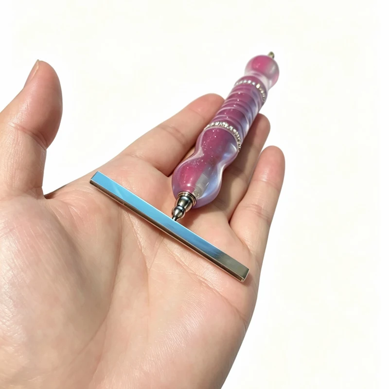 HOMFUN New 25 Head Diamond Painting Big Long Pen Tip, Thin Multifunctional Stainless Steel Threaded Tip Embroidery Nail Art - view 4