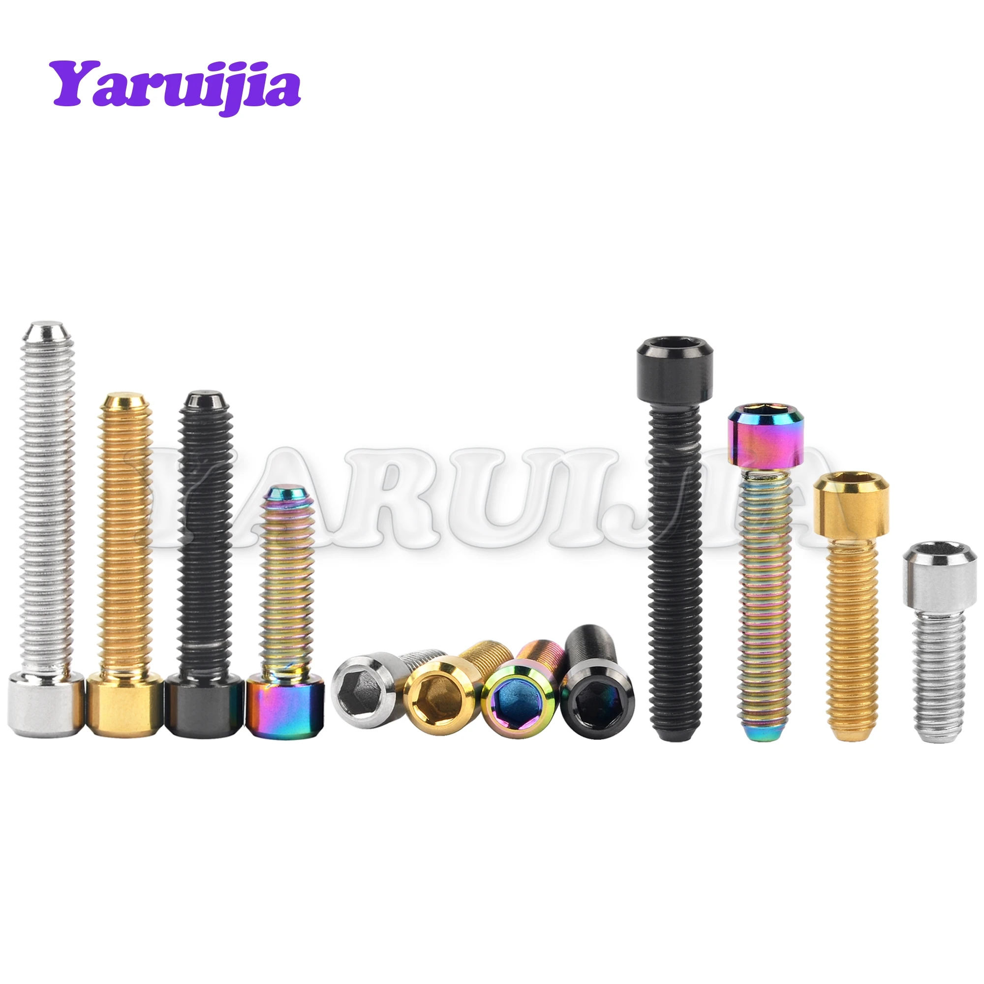 Yaruijia Titan Bu Lông M4x10/13.5/15/20/25Mm Nhỏ Đầu Cột Allen Vít Dành Cho Xe Đạp phía Sau/Trước Derailleur H/L Điều Chỉnh 1 Cái