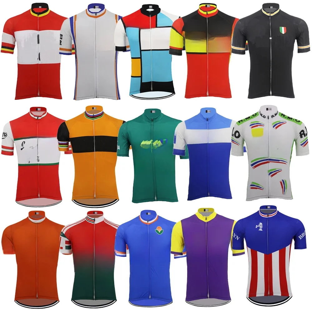 Heren wielertrui met korte mouwen ropa Ciclismo fietskleding jersey fietskleding maillot outdoor Fietskleding - afbeelding 2