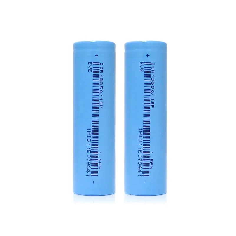 Eu Stock 100pcs EVE 18650 3.7v 1500mah Cylindrical Lithium Battery for Power Supply