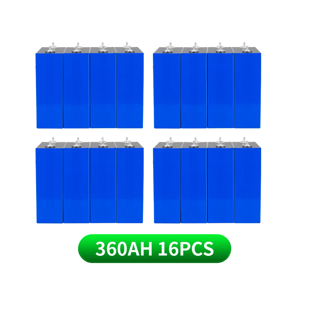 Gloednieuwe 3.2V 360Ah Lifepo4 Batterij 10000+ Cycli Veilige Oplaadbare Cel Met 3 Accessoires Cadeau Graad A DIY 12V 24V 48V Voor RV EV Thuisenergie Golfkar