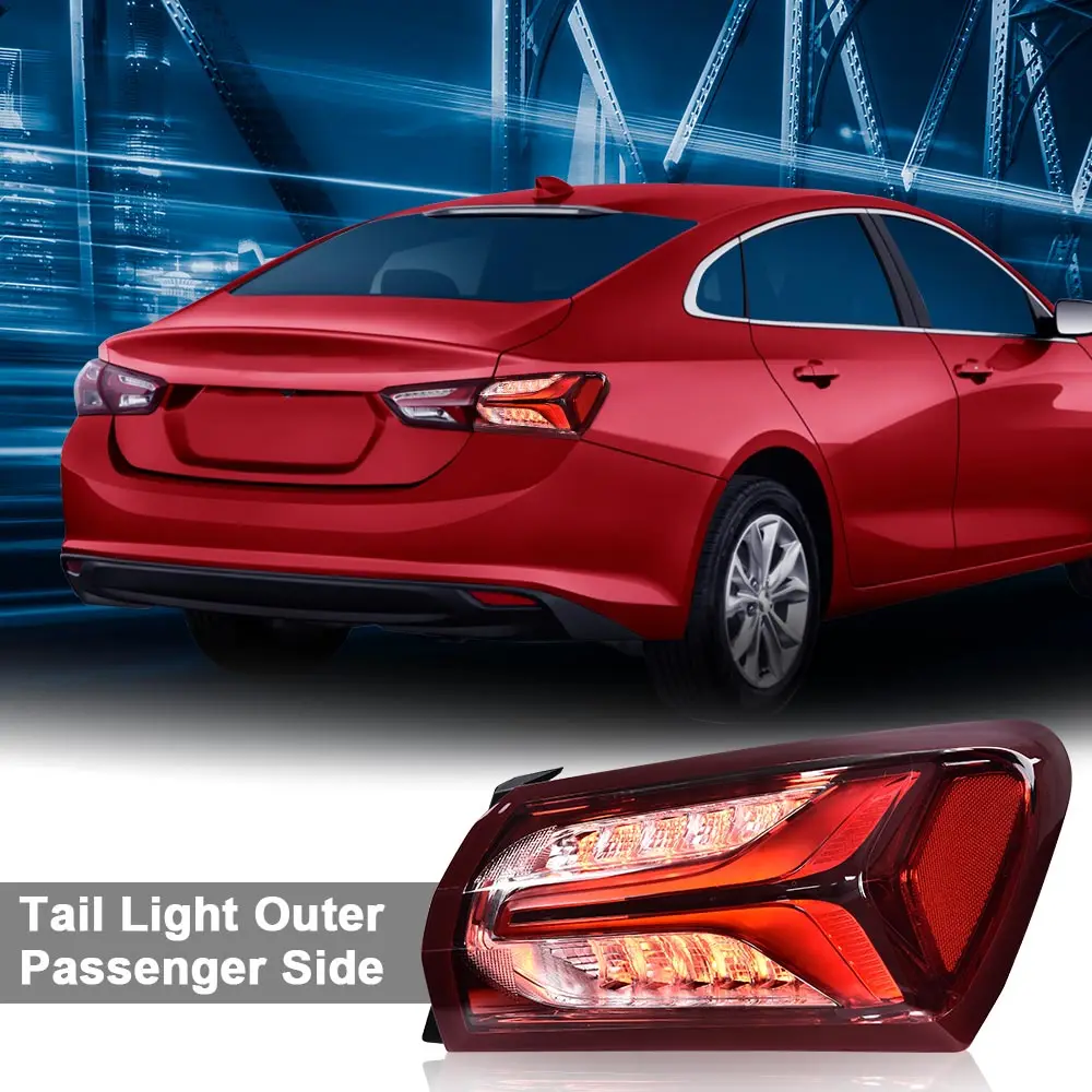

Подходит для 19-22 Chevy Malibu светодиодный задний фонарь, внешняя замена, правая сторона