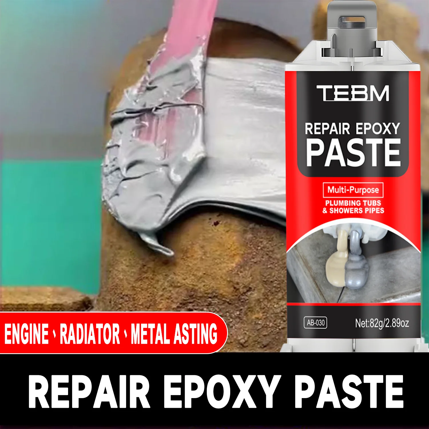 Strong 3900 PSI Glue High Temp Metal Repair Adhesive for Casting Welding Sealant AB epoxy Glue For Wood Metal glass tile ect