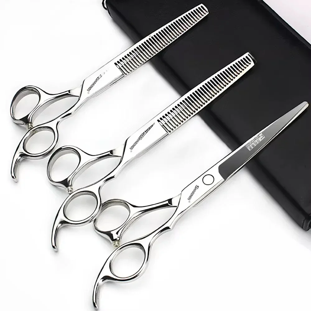 Professionelle japanische Friseurscheren zum Schneiden und Ausdünnen, 6 Zoll/6,5 Zoll/7 Zoll/7,5 Zoll, scharfe Haarschneidescheren für Friseure