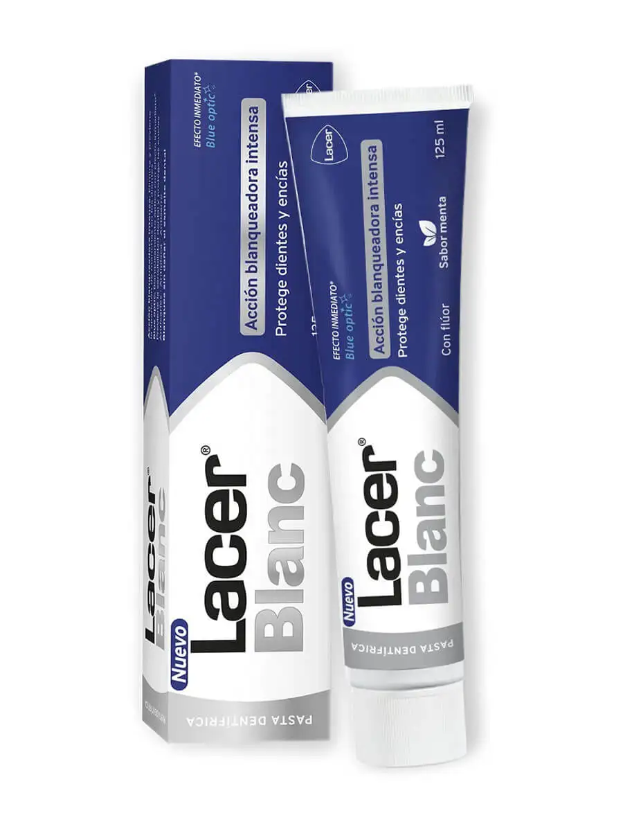 Lacer blanc plus toothpaste mint flavor 125 ml daily whitening toothpaste mint flavor