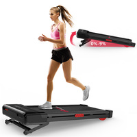 Bigzzia Walking Pad with Tilt, Treadmill for Home 3.0HP Quiet Motor Treadmill Desk 1-10 km/h LCD Display Remote Control for Home