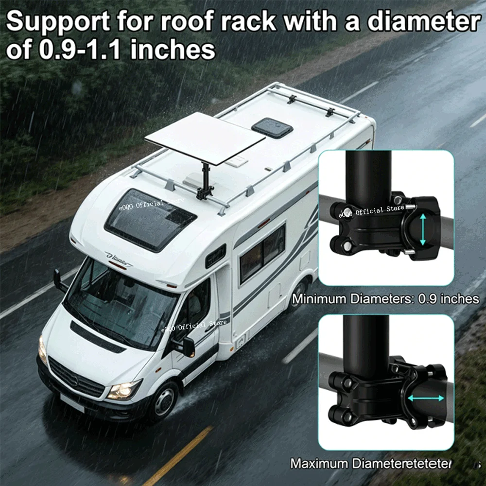 Starlink Standard 4 Heavy-Duty Pivot Roof Mount, Adjustable 160° Tilt, for Starlink Standard 4X Star link Gen 3 Enterprise Dish