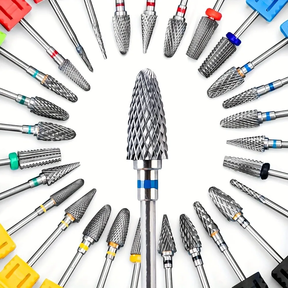 1 PC Tungsten Steel Nail Drill Bit - A Professional Nail Tool for Removing Nail Gel and Filing Professional Nail Art Tools