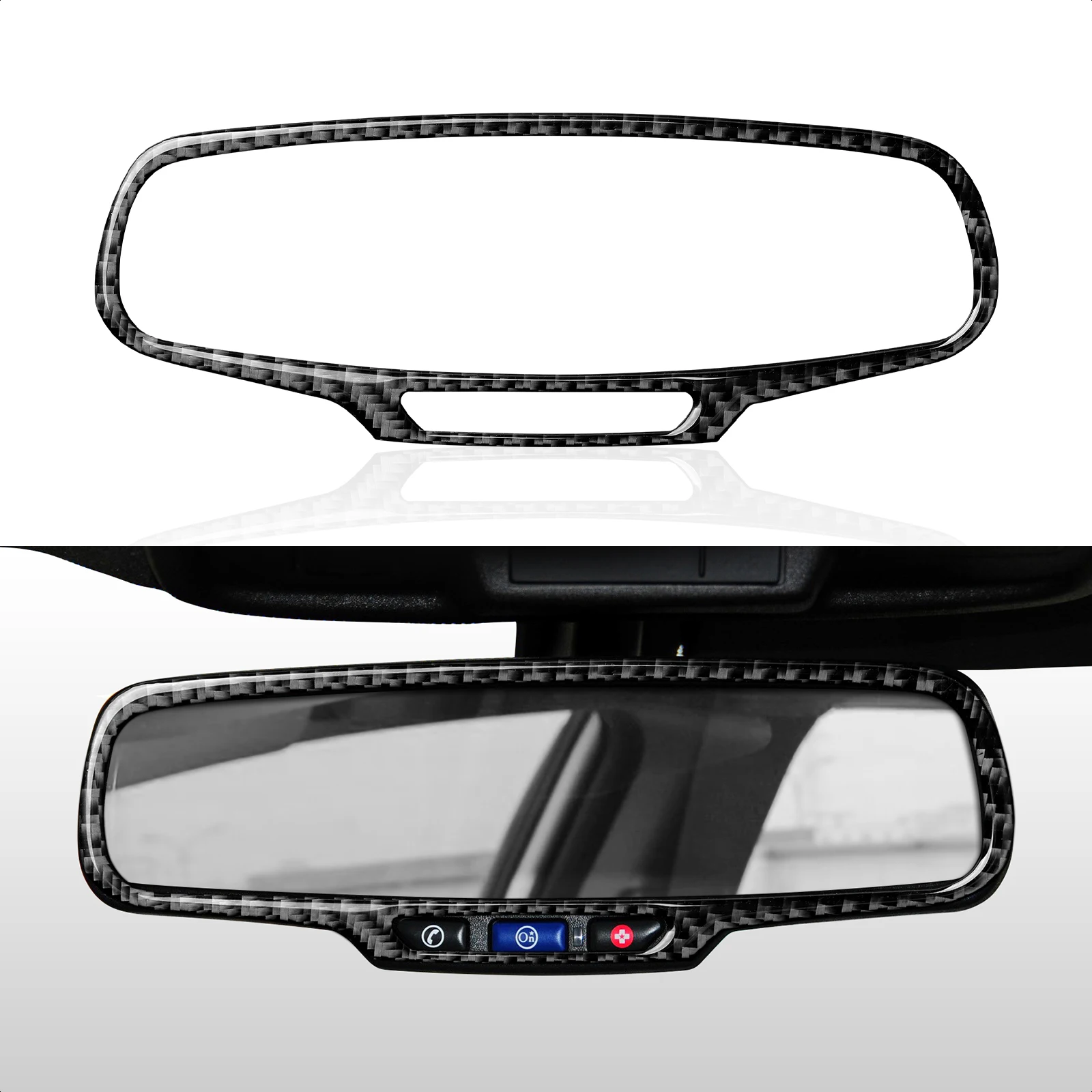 Carbon Fiber Car Rear View Mirror Sticker Decal Trim Cover for Chevrolet Camaro 2010 2011 2012 2013 2014 2015 Accessories