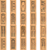 100 pcs Embossing Door Design Relief 3D CNC Router Engraving Classic Creative ArtCAM ART STL format Files