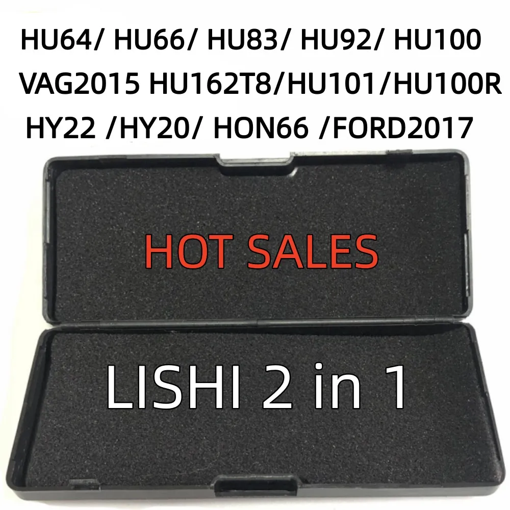 Lishi 2 in 1 HU64 HU66 HU83 HU92 HU100 VAG2015 HU101 HU100R HY20 HY22 SIP22 TOY2Track TOY(2014) TOY48 HON66 locksmith tools