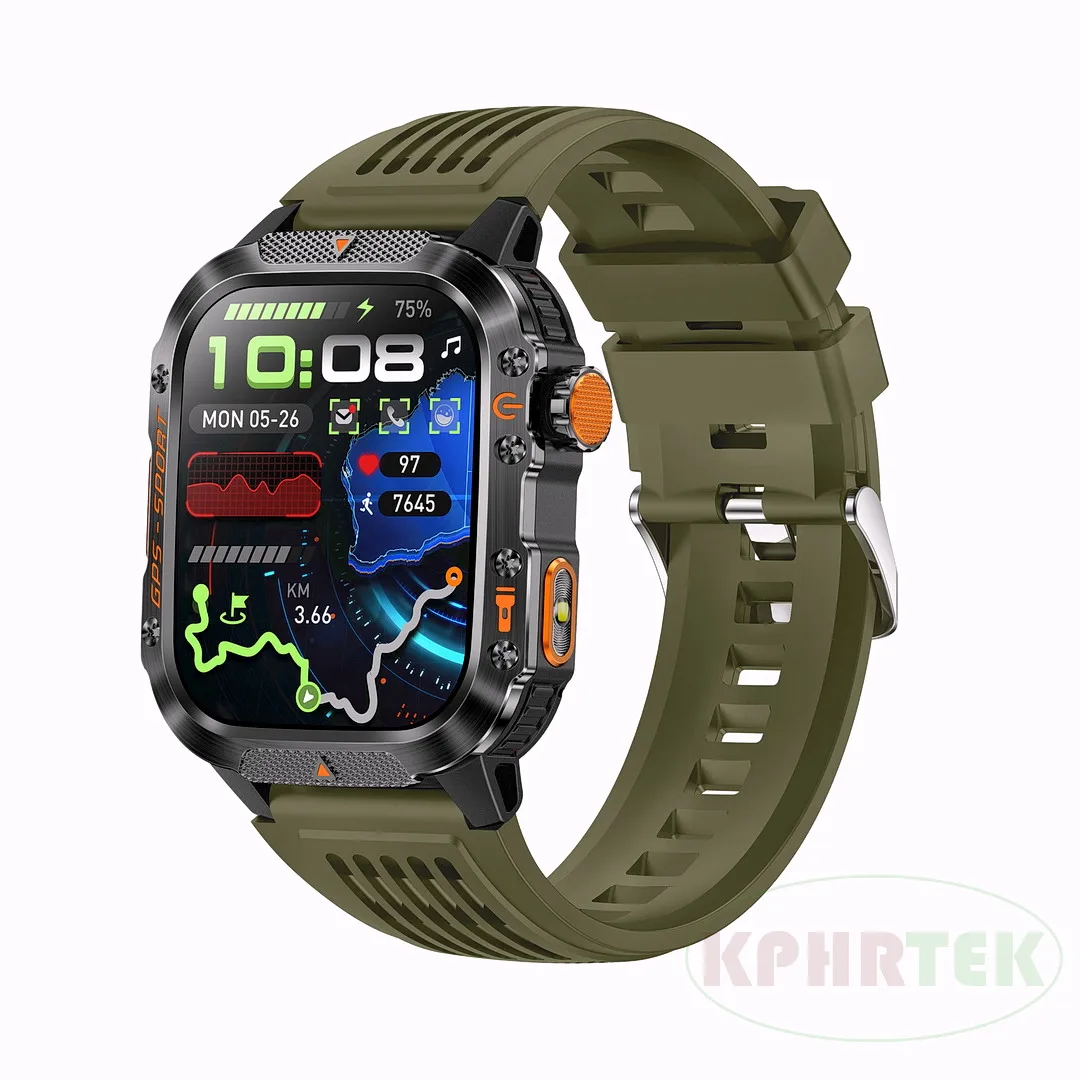 HT36 GPS Smartwatch Posicionamiento preciso Deportes al aire libre Rastreador de ejercicios Reloj inteligente impermeable