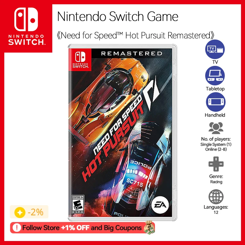 ¿Por qué el juego Need for Speed Hot Pursuit Remastered es la mejor opción para los amantes del Nintendo Switch?