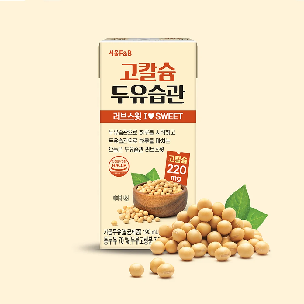서울에프앤비 고칼슘 두유습관 러브스윗 190ml X 40팩