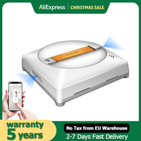 LIECTROUX YW710 Robot Window Vacuum Cleaner,Double Spray,Laser Sensor,Home Floor Windows Robot Vacuum Cleaner,App&Remote Control