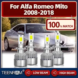 Canbus H7 LED Headlight Bulbs 40000LM High Low Beam Car Lights 12V Turbo Lamps For Alfa Romeo Mito 2008-2014 2015 2016 2017 2018