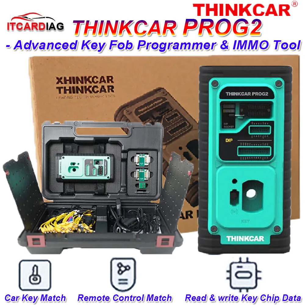 THINKCAR PROG 2 PROG2 Advanced Key Fob Programmer & IMMO Tool Car Key Match Remote Control Match Read Write Key Chip For Benz