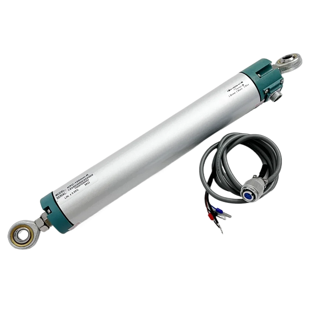 KPC35 Wtyczka lotnicza 50mm 100mm 130mm 150mm 175mm Liniowy czujnik położenia z prętem oczkowym Seria Okrągły czujnik przemieszczenia — zdjęcie 2