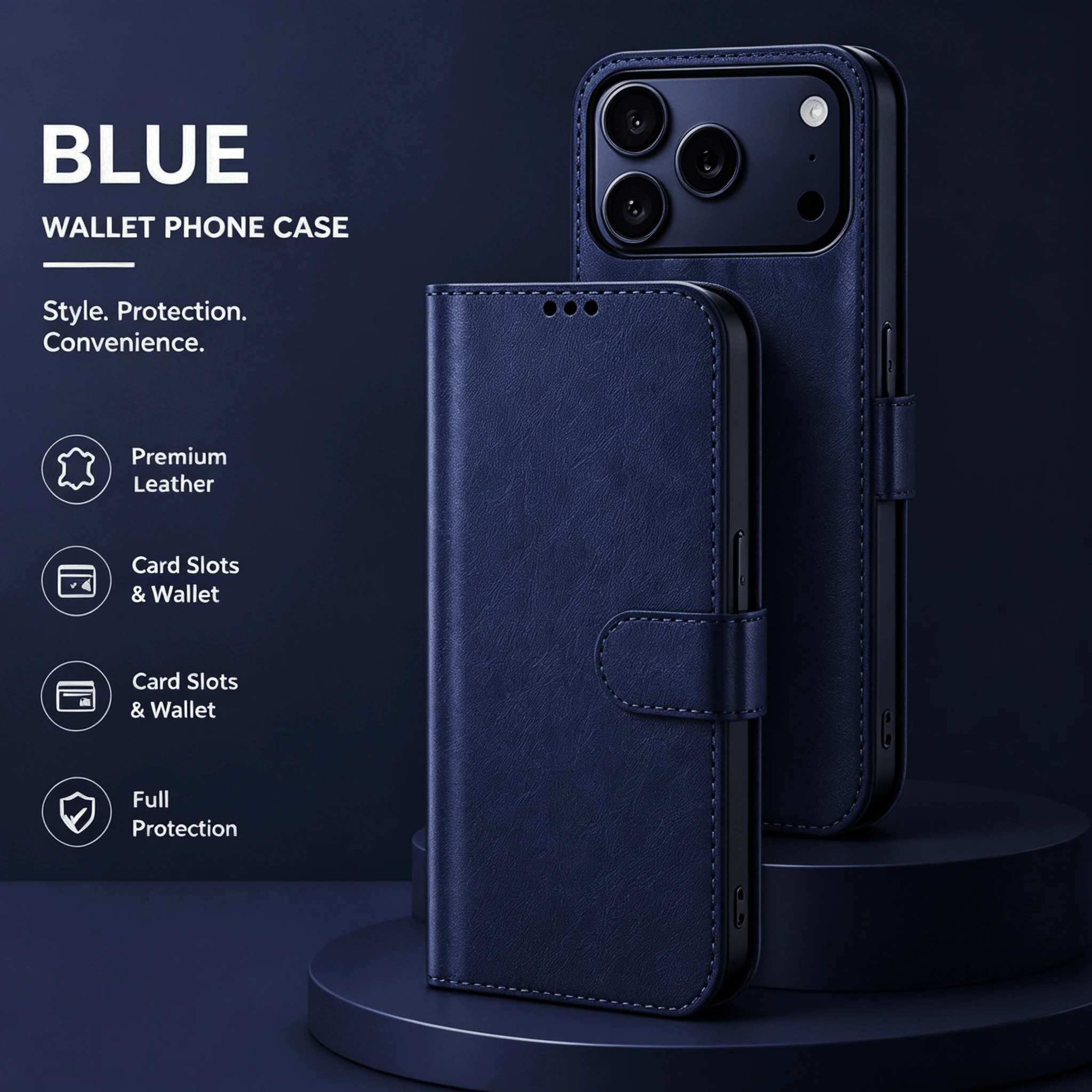 Luxuriöse Kunstleder-Kartenetui-Hülle für iPhone 15 13 12 16 14 17 Pro Max Plus Hülle mit Magnetverschluss Kartenhalter Brieftasche Schutzhülle