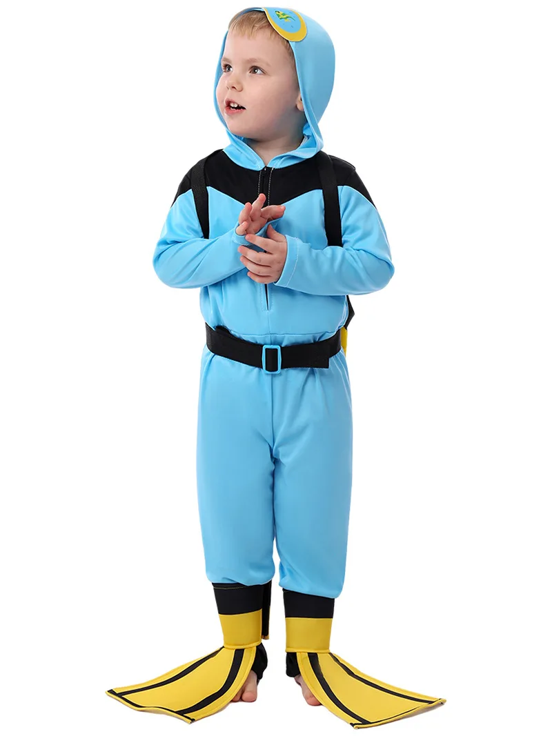 الغوص غواص زي للطفل سائق ، هالوين ازياء للطفل ، فستان بتصميم حالم ، لتقوم بها بنفسك للطفل