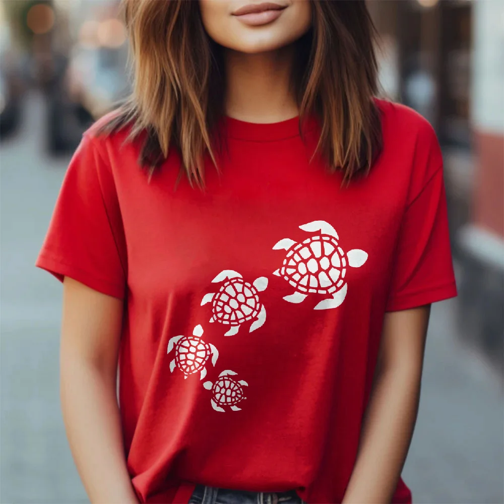 

Sea Trendy Y2k Clothes Aesthetic Soft Breathable Cotton Short Sleeve O Neck Graphic Tees Street Wear Women Men Clothing