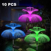 1-10pcs Solar Jellyfish Lights 7 Color Changing Outdoor Lamp Waterproof Yard Pathway Lawn Garden Party Wedding Decor Lighting