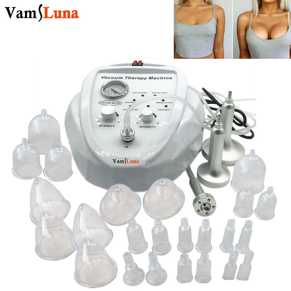 Vacuum Therapy Treatment Machine For Slimming Lymphatic Drainage, Breast Chest Massager Enlargement Enhancement & Butt Lifting