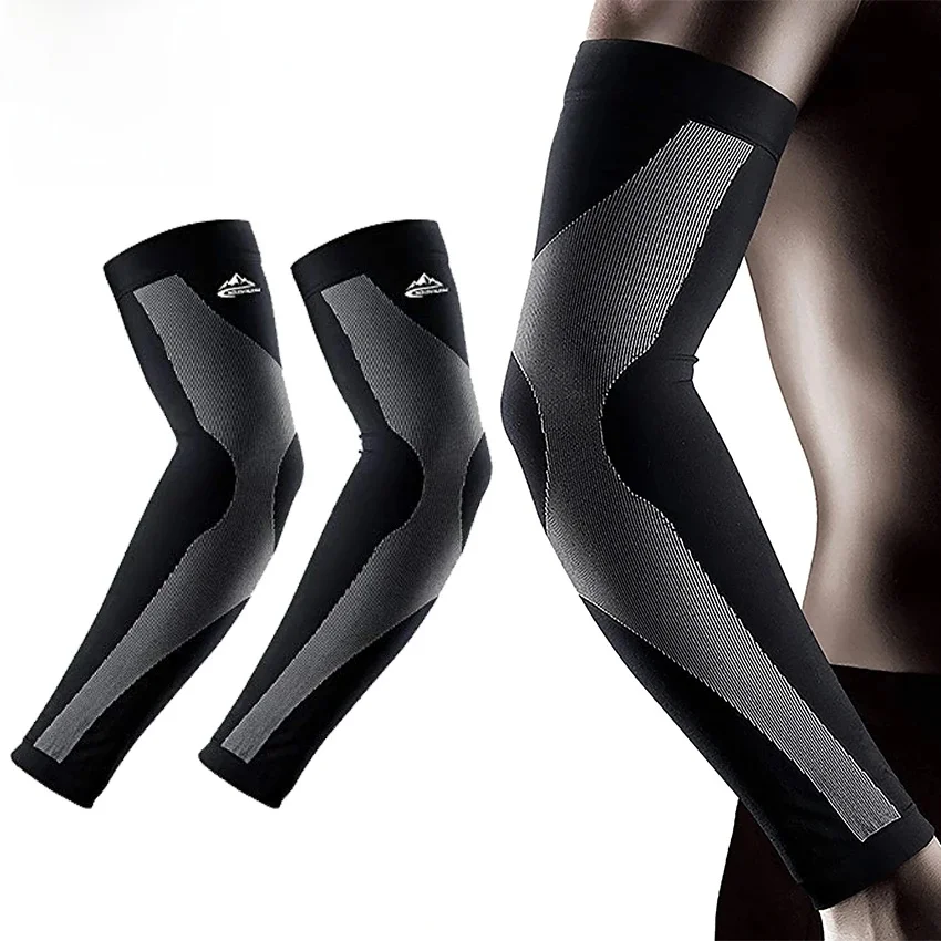 AliExpress 1Pair Arm Compression Sleeves,UV Protection Cooling Arm Sleeves UPF50 Sun Sleeves Arm Covers for Cycling Golf Basketball