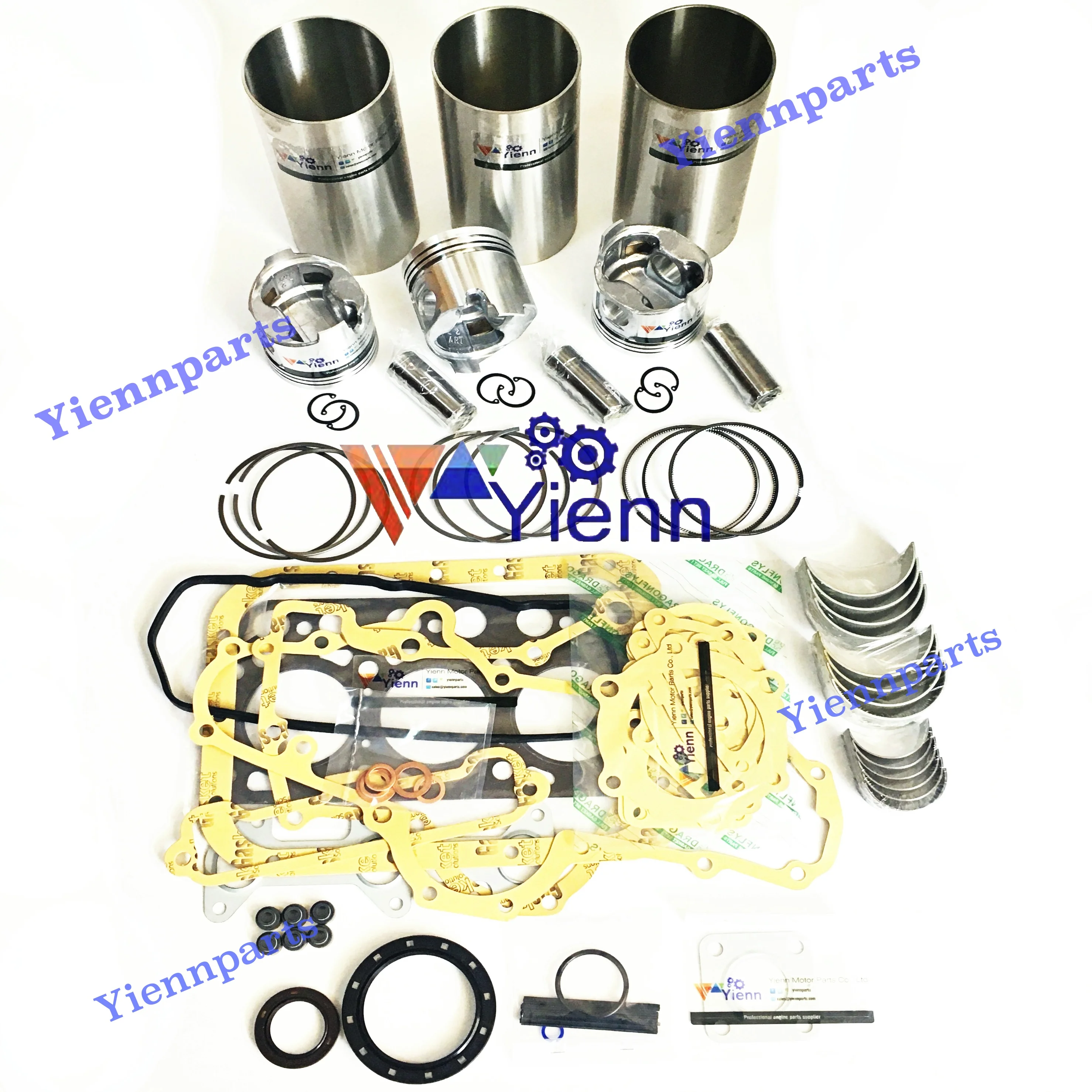 B2650 B2920 Overhaul Rebuild Kit Piston Ring Cylinder Liner Full Gasket Set Main Bearing Set For Compact Utility Tractor Engine