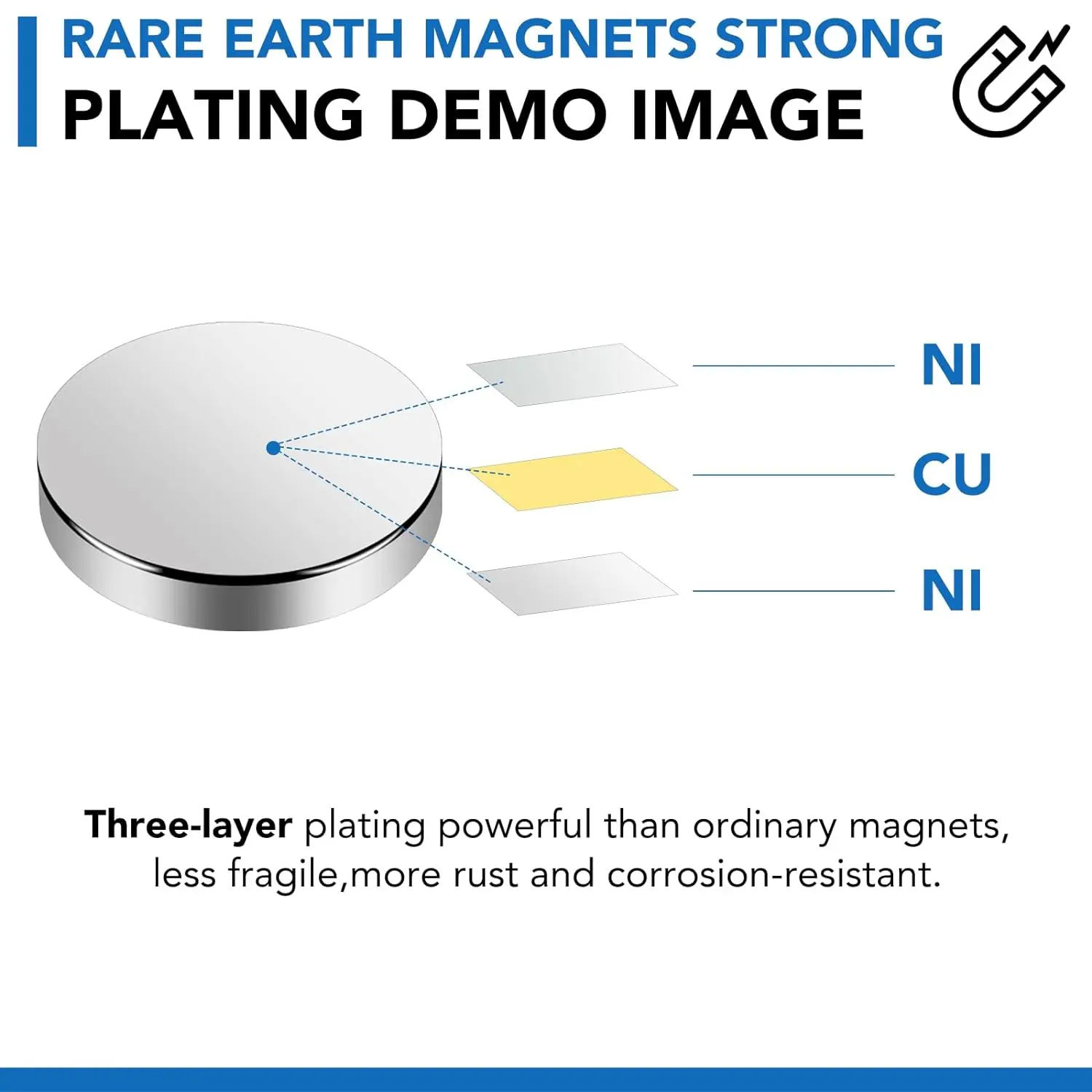 Piccolo magnete rotondo potente con supporto adesivo disco al neodimio a magnete permanente magnetico Super forte per Frige fai da te