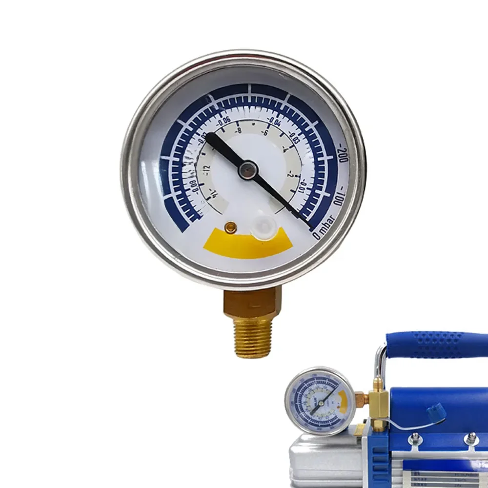 63mm Vakuum manometer Manometer genaues Luft manometer Instrument für Vakuumpumpe 0-14psi