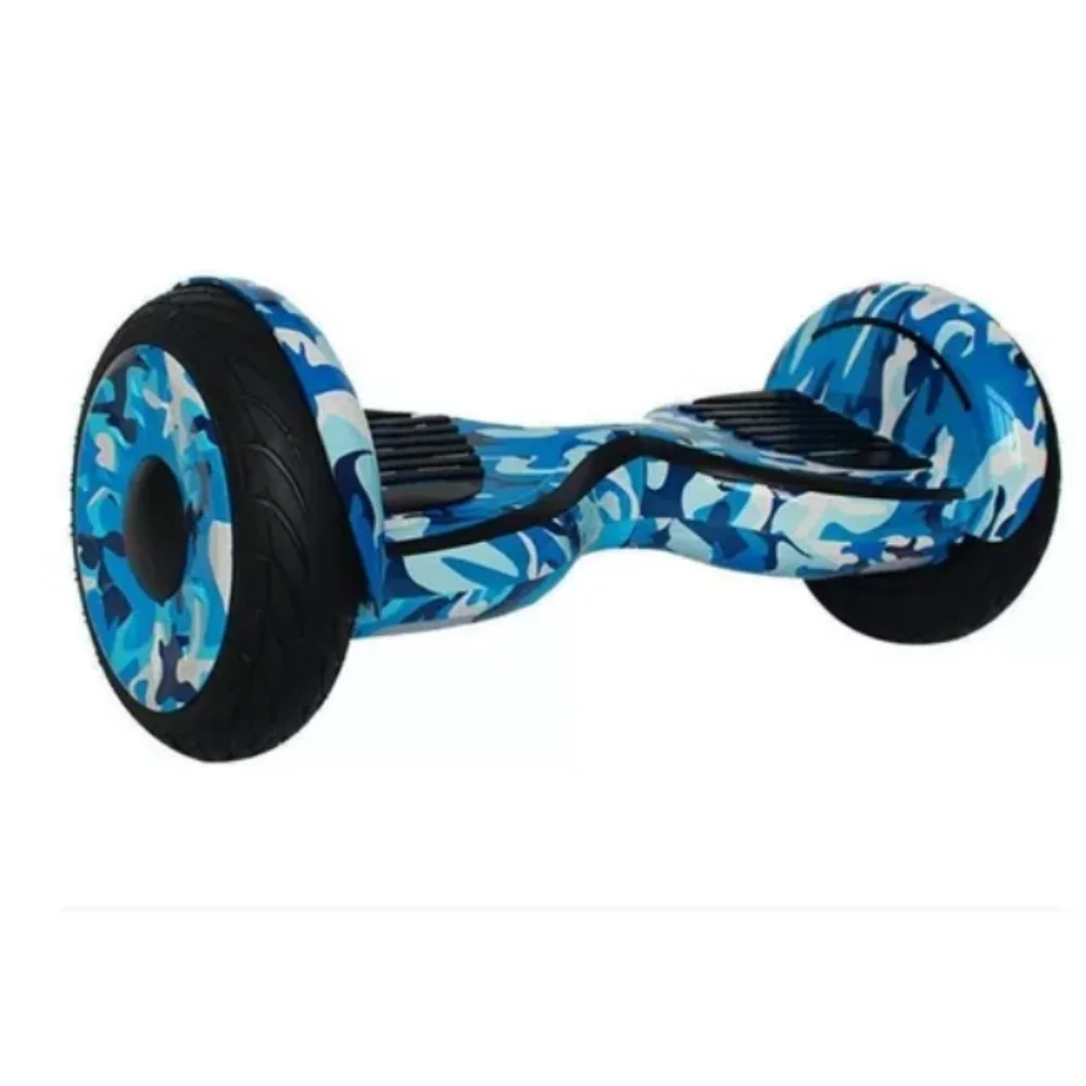 Original 10 Inch Blue Camouflage Hoverboard Bluetooth Led Electric Skateboard and Brinovar Bag