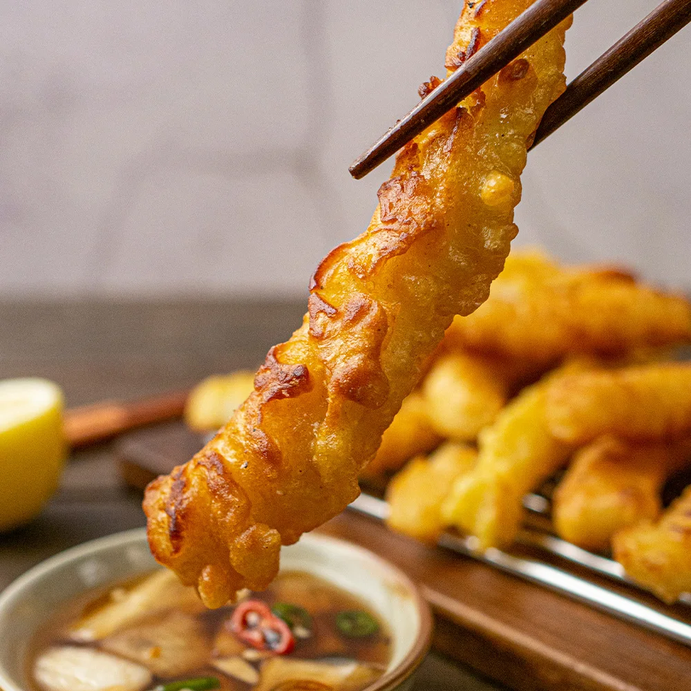 Crispy Handmade Squid Tempura, 1kg - Perfect for Snacks, Tteokbokki, and Air Fryers