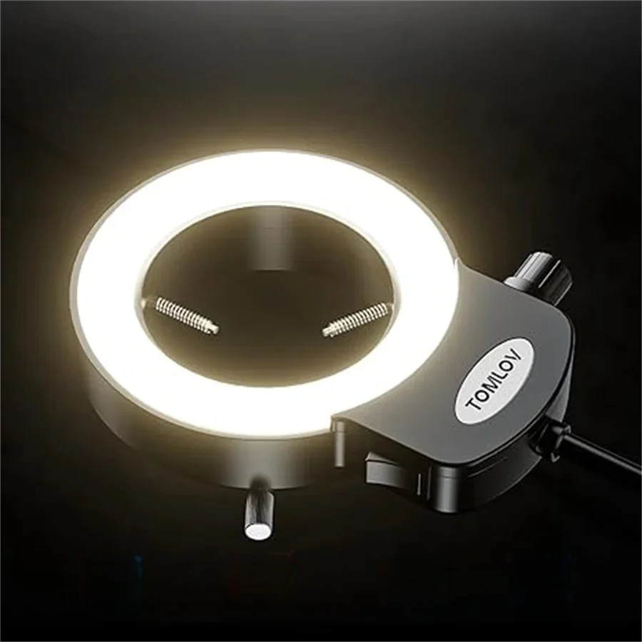 Anneau lumineux LED réglable pour Miniscope, lampe annulaire pour l'industrie, Microscope vidéo stéréo, lentille, loupe, oculaires Lupas