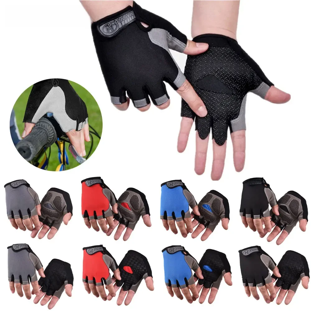 AliExpress 1Pair Cycling Gloves for Men & Women, Anti Slip Shock Absorbing Biking Gloves Half Finger Gel Pad