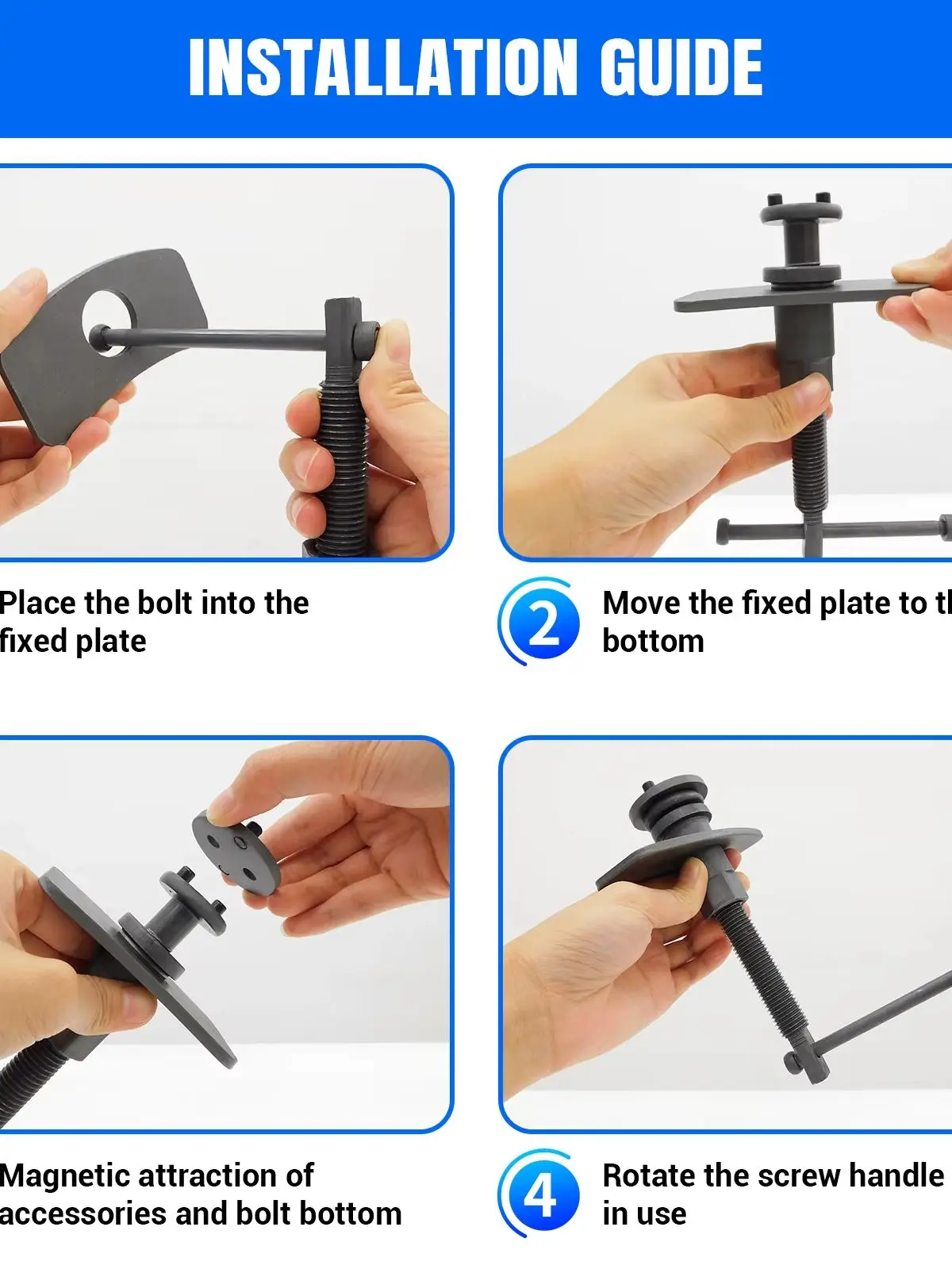 AliExpress NONE Brake Caliper Tool Sets Disc Brake Pad and Caliper Service Tool Kit, Universal Disc Brake Piston Caliper Wind Back Tool for Brake Pad Replacement Reset 22 Pieces