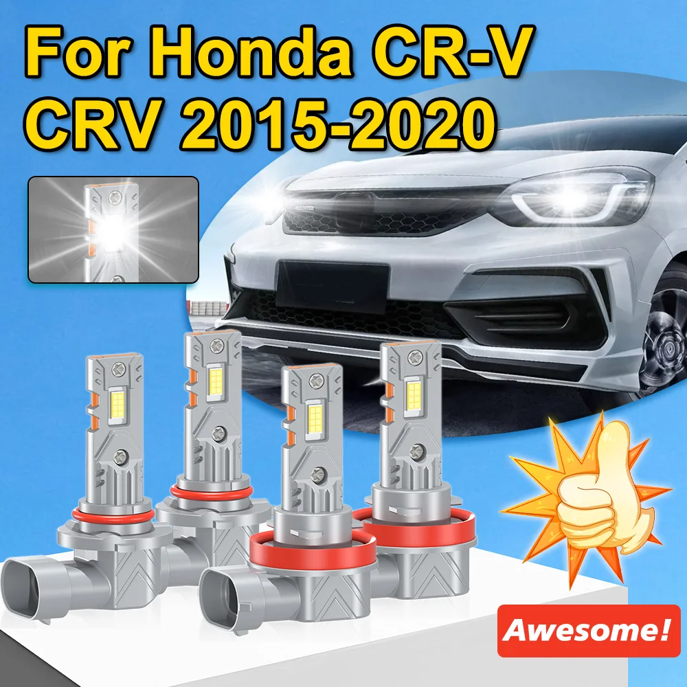 

6000K белый для Tucson 2016 2017 2018 светодиодные лампы H7 3570 CSP чип быстро распространяемый нагрев 360 градусов освещение 4 шт.