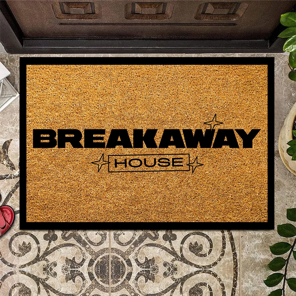 Outdoor Door Mat Breakaway House Floor Mat Welcome Doormats Entrance Rubber Rugs Indoor Washable Indoor Home Decorative