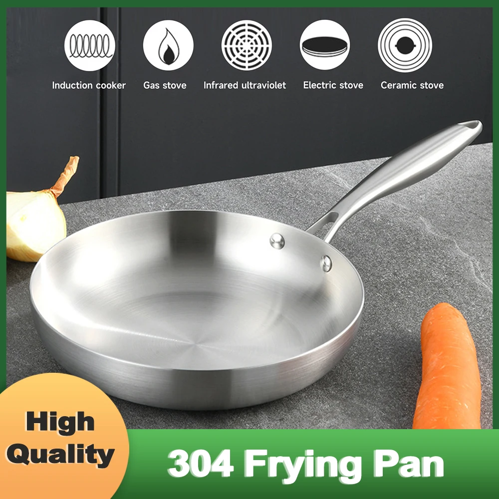 Lagostina 304 Stainless Steel Frying Pan Non-stick Pan Evenly Heated 3 Layers