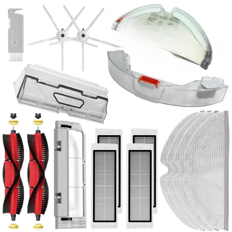 Voor XiaoMi Roborock s5 Max s6 MaxV s6 Pure Vacuüm Onderdelen Watertank Stof Box HEPA Filter Hoofdborstel Mop Doek Zijborstel - afbeelding 2