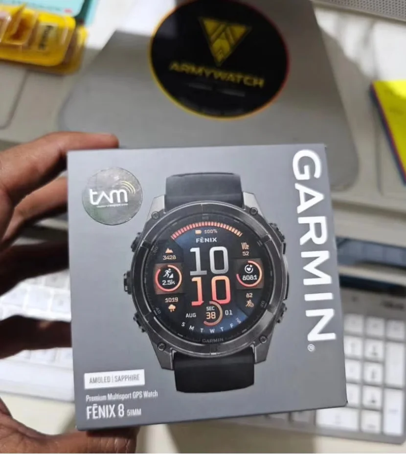 @... Diskon besar jam tangan pintar Garmin-Fenix 8 safir Solar, jam tangan pintar multisport GPS-51mm