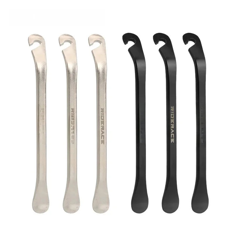 AliExpress riderace Bicycle Tyre Lever Wheel Remover Tool Stainless Steel MTB Road Bike Tire Lever Pry Up Tool Outdoor Riding Tire Opener Crow Bar