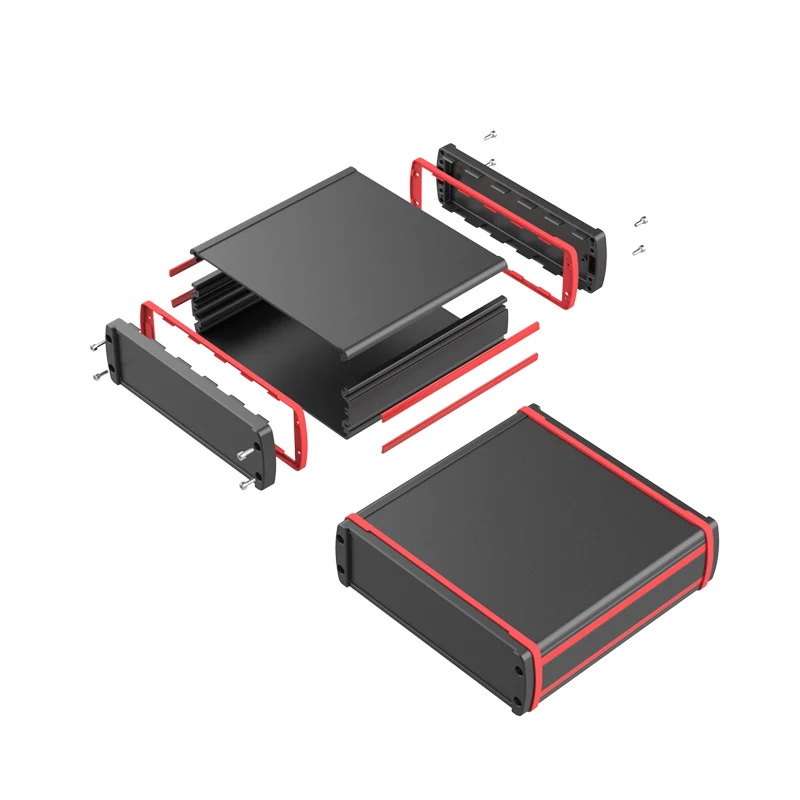 Portable Anodized Instrument Enclosure Handheld Devices Electronics Housing IP65 Waterproof Aluminum Junction Box MH05 169*52MM